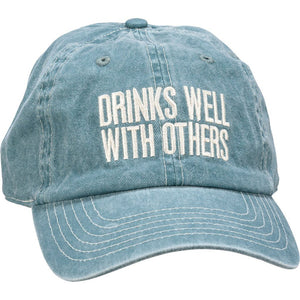 NEW Baseball Cap - Drinks Well With Others - 112899