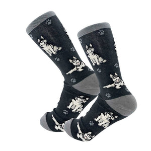 NEW Socks - Happy Tails Siberian Husky - 800FB-40