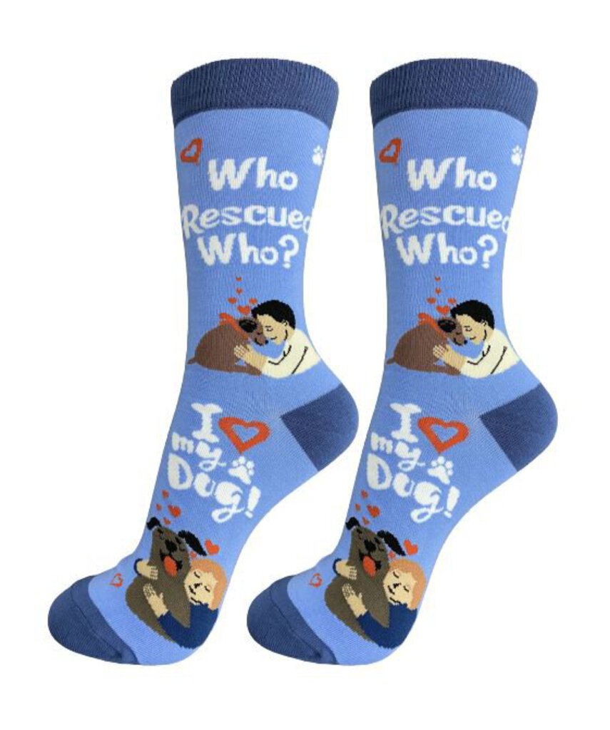 NEW Socks - Happy Tails Who Rescued Who? - 800FB-188