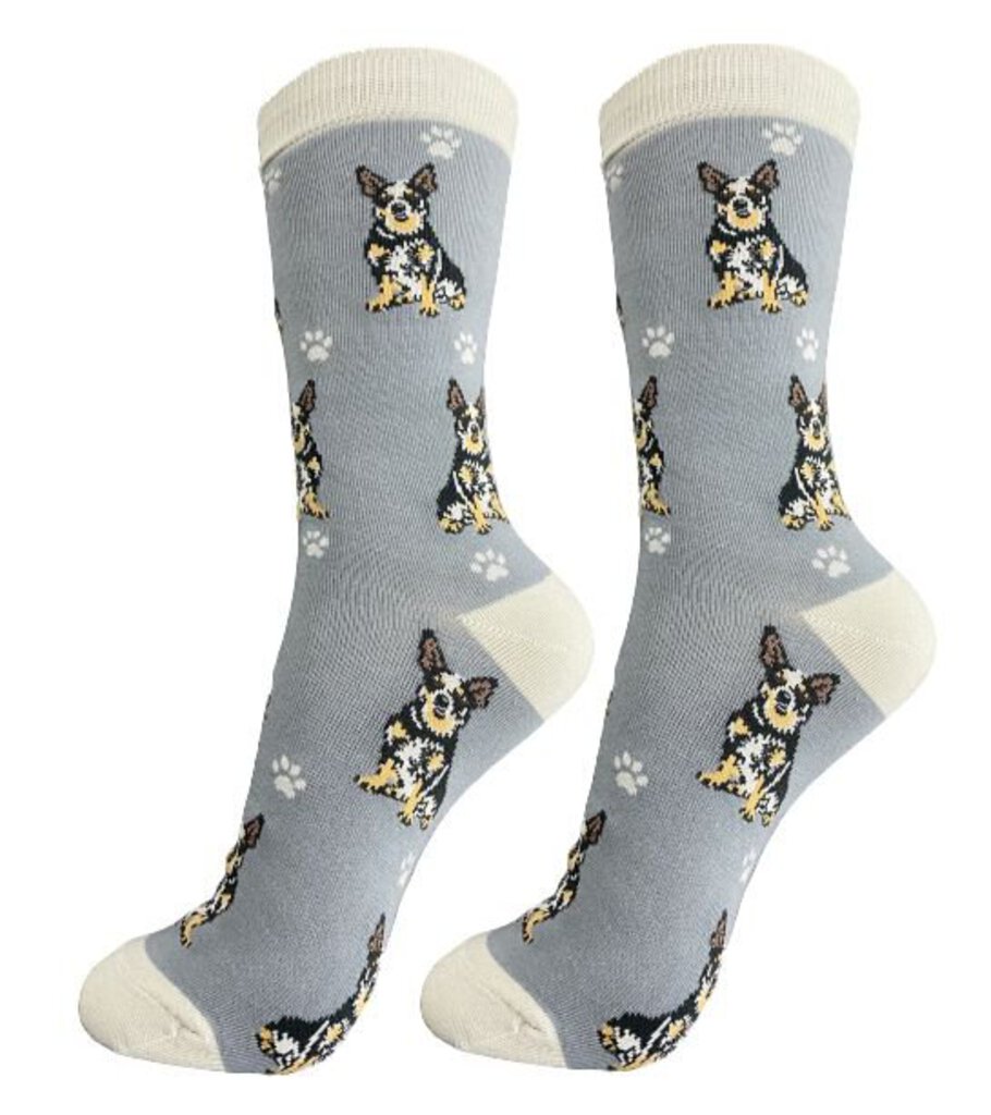 NEW Socks - Happy Tails Australian Cattle Dog - 800FB-90