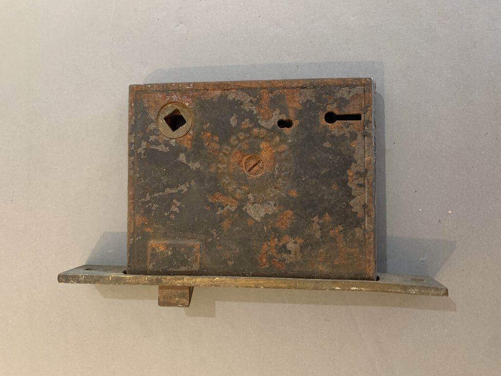 Vintage Interior Door Mortise Lock B&B Skeleton Keyhole