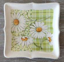 Load image into Gallery viewer, NEW Floral Dolomite Dessert Plate - Green
