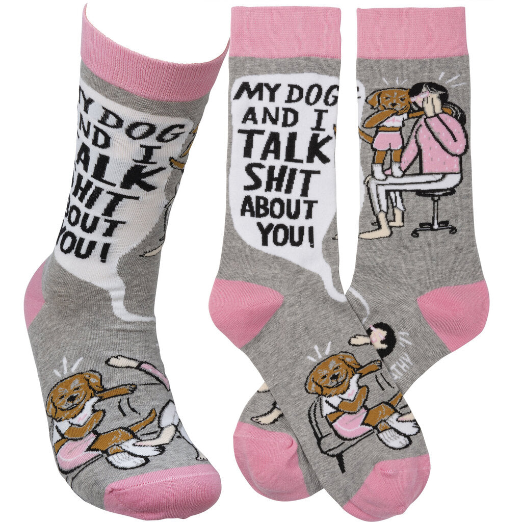 NEW My Dog And I Talk About You Socks - 107199