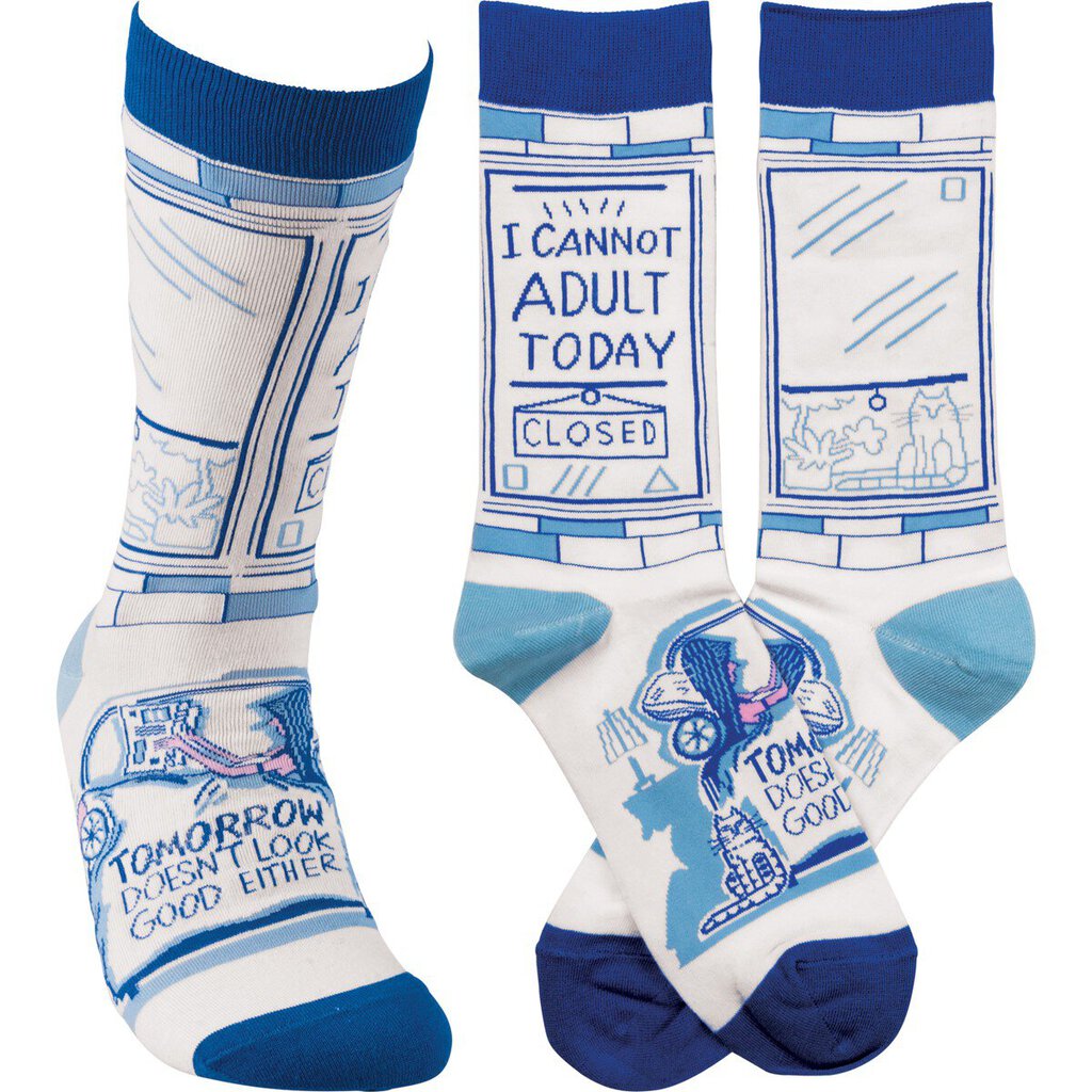 NEW I Cannot Adult Today Socks - 34076