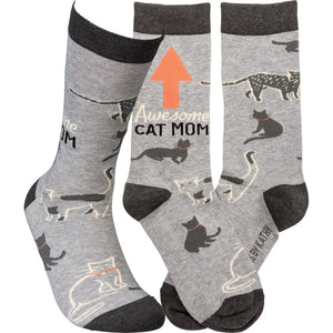 NEW Awesome Cat Mom Socks - 105938