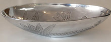 Load image into Gallery viewer, NEW Textured Aluminum Palm Tree Bowl - Oval
