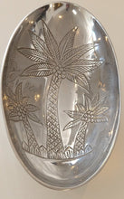 Load image into Gallery viewer, NEW Textured Aluminum Palm Tree Bowl - Oval
