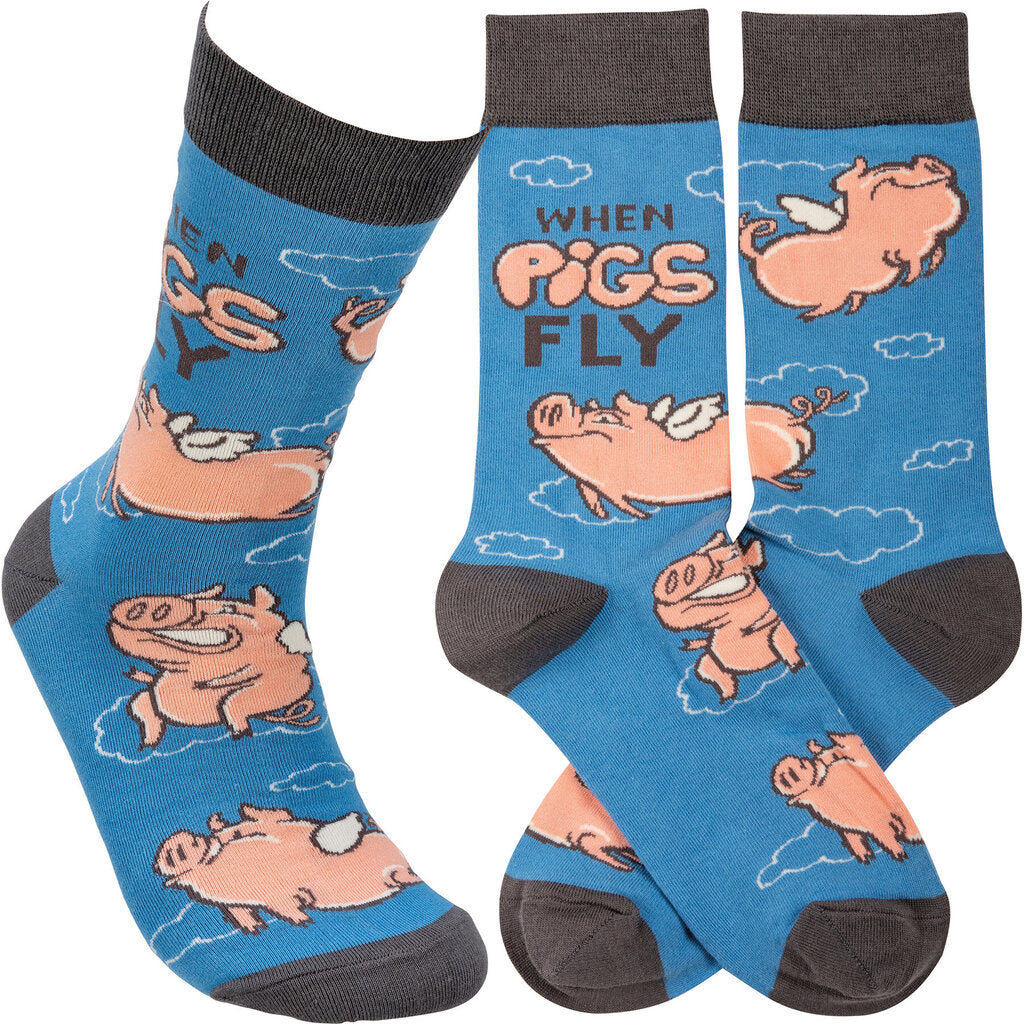 NEW When Pigs Fly Socks - 113085