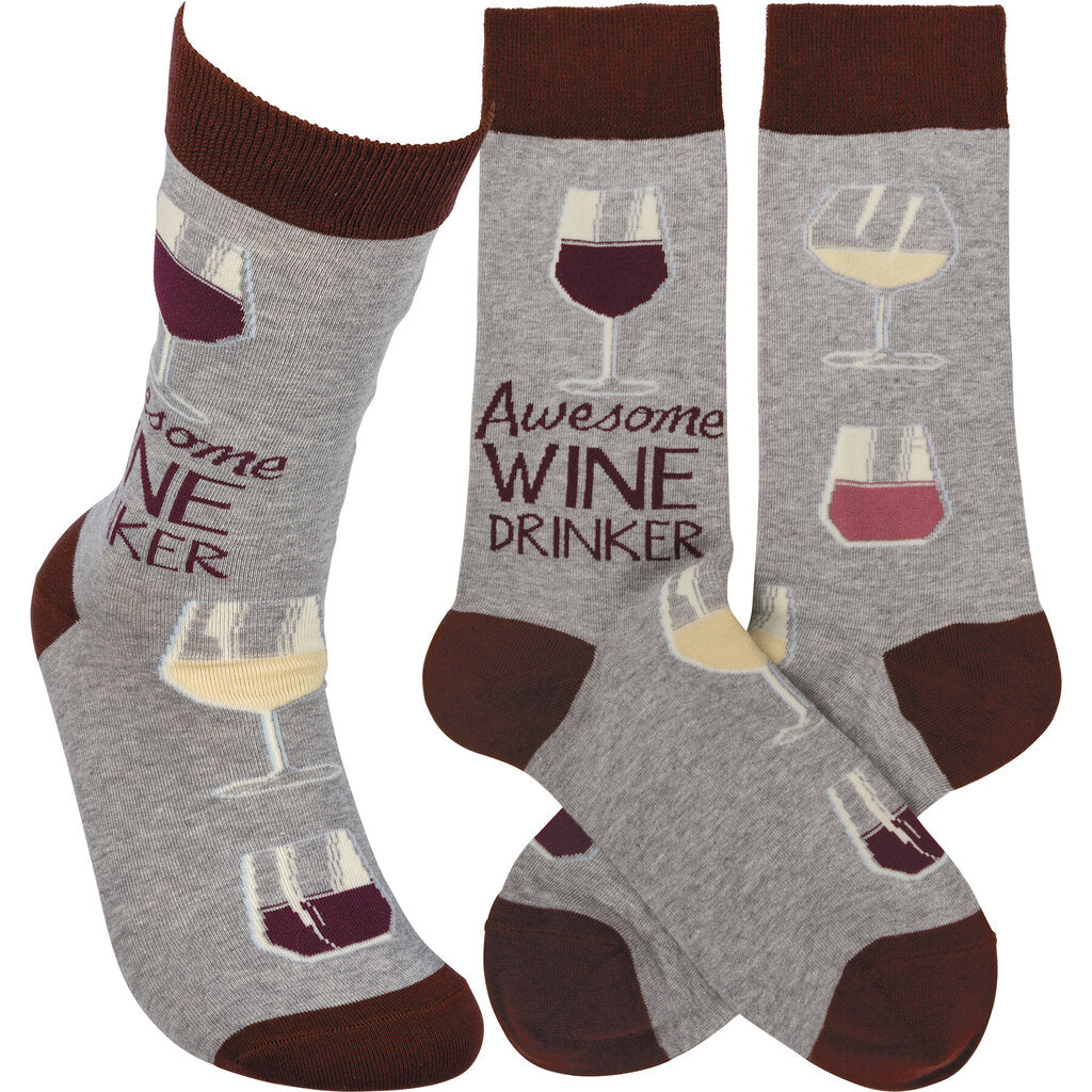 NEW Awesome Wine Drinker Socks - 109602