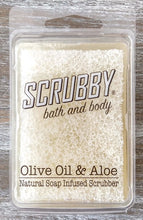 Load image into Gallery viewer, NEW Scrubby Bath &amp; Body - Olive Oil &amp; Aloe
