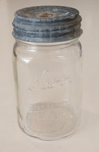 Load image into Gallery viewer, Vintage Glass Pint Kerr Mason Jar with Zinc Lid
