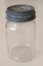 Load image into Gallery viewer, Vintage Glass Pint Kerr Mason Jar with Zinc Lid
