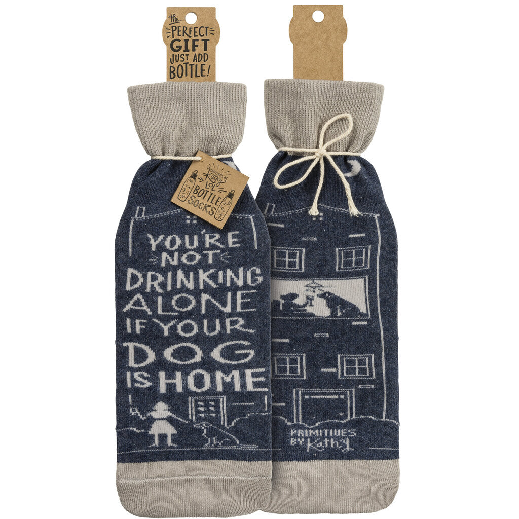 NEW Not Drinking Alone If Dog Home Bottle Sock - 38683