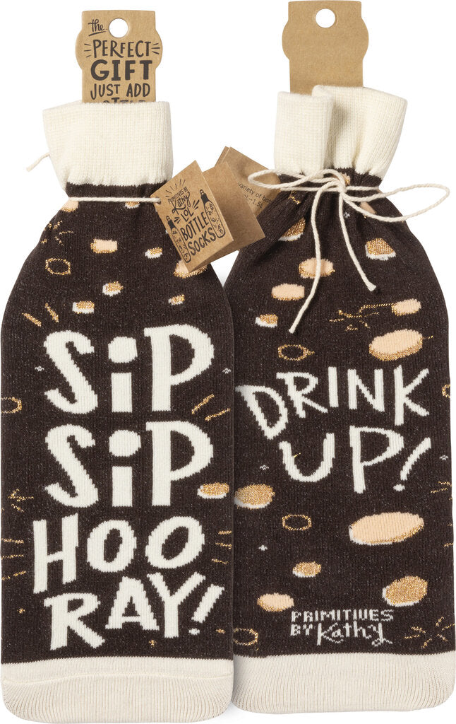 NEW Sip Sip Hooray Drink Up Bottle Sock - 105498