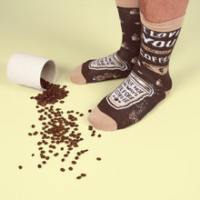 Load image into Gallery viewer, NEW I Love You More Than Coffee Socks - 34066
