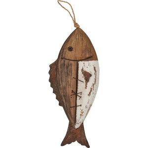 NEW Driftwood Fish Hanging Decor - 115470