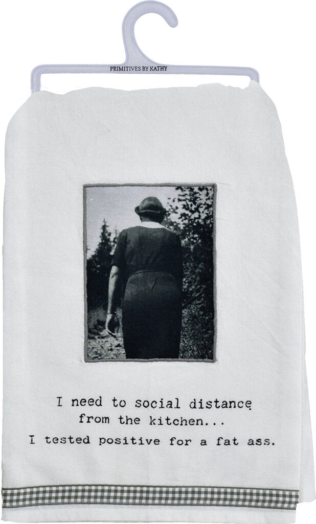 NEW Social Distance From The Kitchen Kitchen Towel - 73154