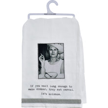 Load image into Gallery viewer, NEW They Eat Cereal It&#39;s Science Kitchen Towel - 73100

