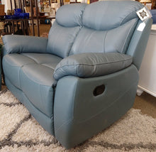 Load image into Gallery viewer, NEW Leather Dual Reclining Loveseat - Teal - RLV-3367
