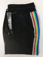 Load image into Gallery viewer, NEW Joggers - Black with Rainbow Stripe JT66-Black
