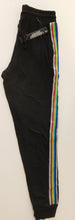 Load image into Gallery viewer, NEW Joggers - Black with Rainbow Stripe JT66-Black
