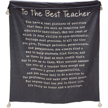 Load image into Gallery viewer, NEW To The Best Teacher Throw Blanket - 113674
