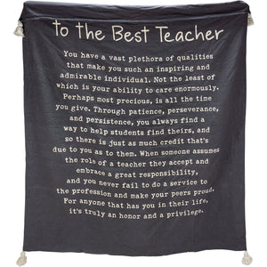 NEW To The Best Teacher Throw Blanket - 113674