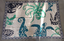 Load image into Gallery viewer, NEW 5&#39; x 7&#39; Off White Rug with Blue &amp; Green Sealife
