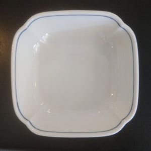 Vintage Blue & White Footed Japanese Bowl - Marked