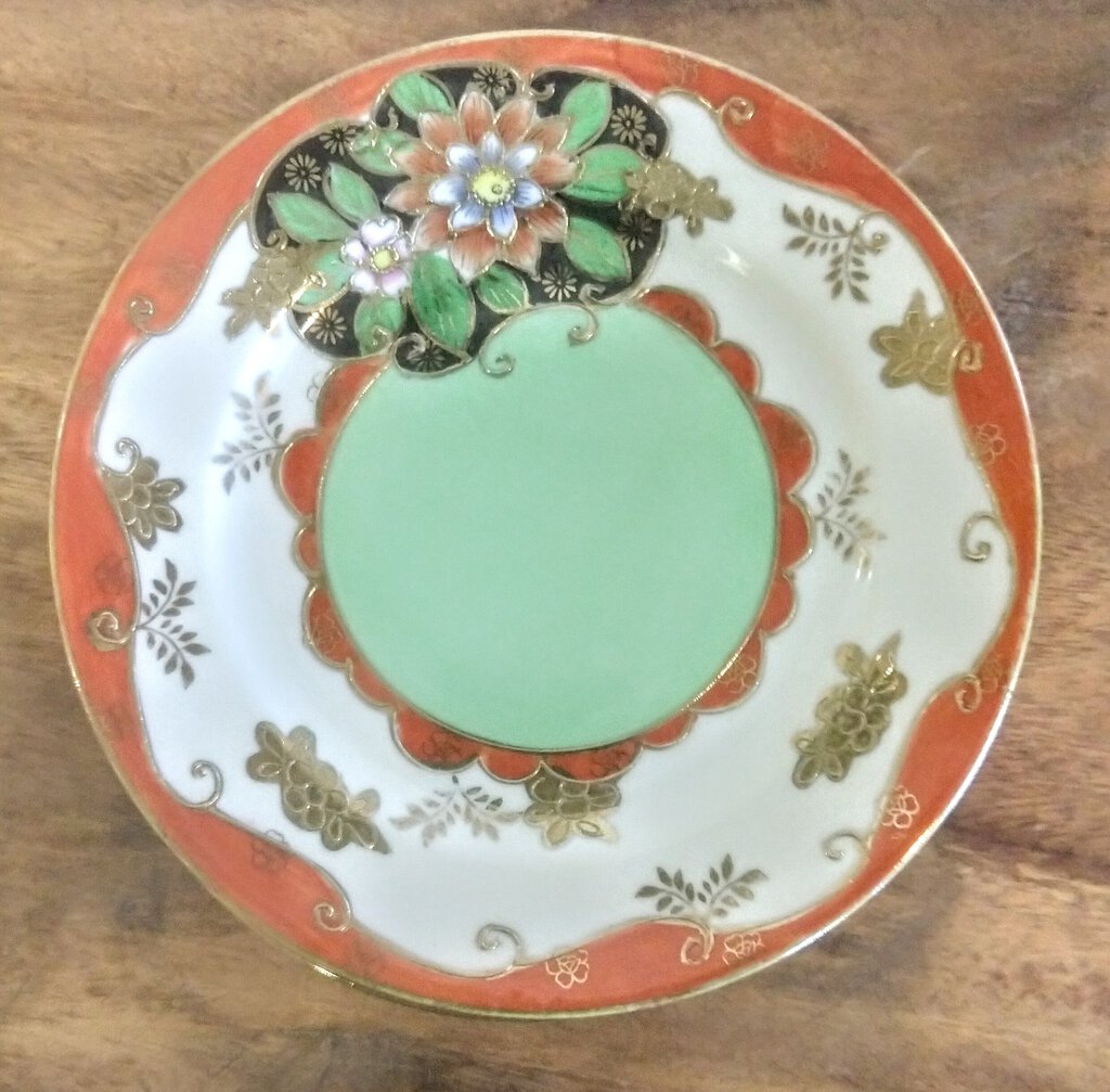 6-Pc SET Vintage Hand Painted Japanese Porcelain Dessert Plates