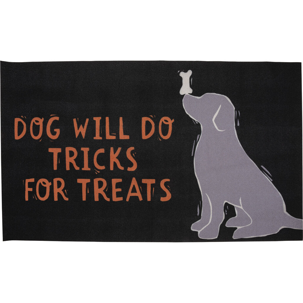 NEW Dog will do Tricks for Treats Rug - 108205