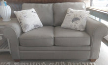 Load image into Gallery viewer, NEW Roll Arm Loveseat - 612 - Sugar Smoke/Bay Dune
