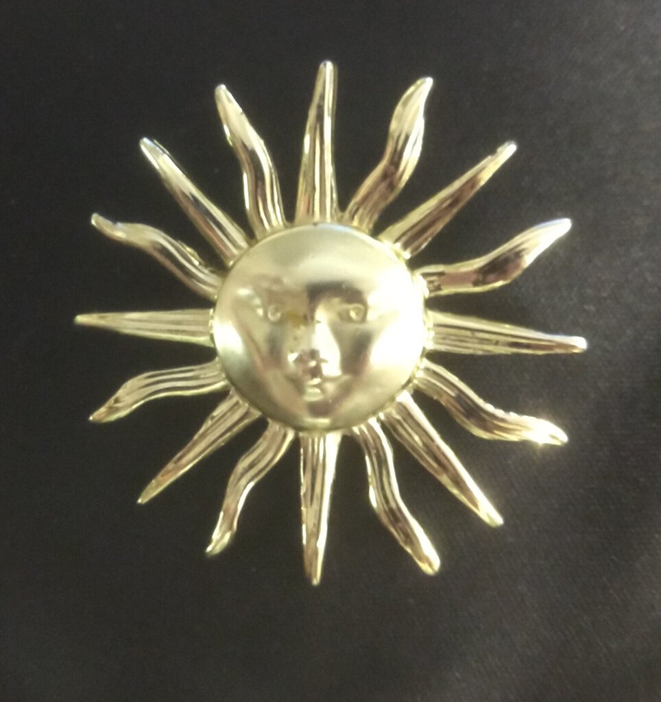 Gold Sun Pin