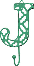 Load image into Gallery viewer, NEW Fancy Metal Letter J Hook - 32599 - Various Colors
