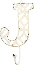 Load image into Gallery viewer, NEW Fancy Metal Letter J Hook - 32599 - Various Colors

