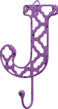 Load image into Gallery viewer, NEW Fancy Metal Letter J Hook - 32599 - Various Colors
