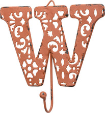 Load image into Gallery viewer, NEW Fancy Metal Letter W Hook - 32601 - Various Colors
