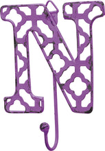 Load image into Gallery viewer, NEW Fancy Metal Letter N Hook - 32603 - Various Colors
