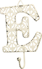 Load image into Gallery viewer, NEW Fancy Metal Letter E Hook - 32604 - Various Colors
