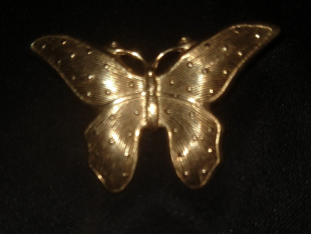 Gold Butterfly Pin