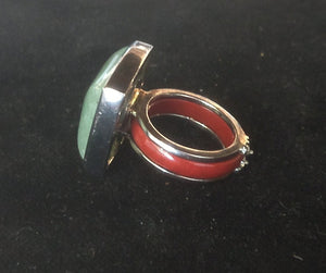 Ring - Green Stone - Size 6.75