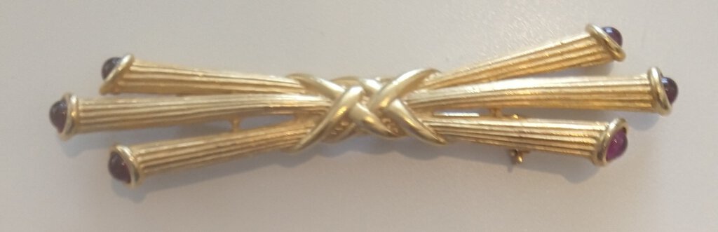 Gold Bars Brooch