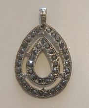 Load image into Gallery viewer, Double Teardrop Gemstone Pendant

