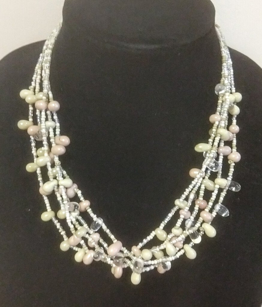 Multi Strand Beaded Necklace by Rion