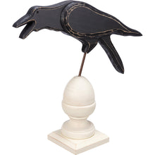 Load image into Gallery viewer, NEW Cawing Crow On Finial Sitter - 113783
