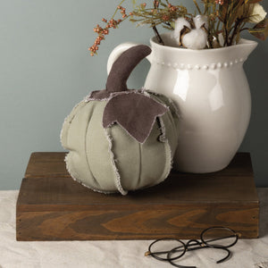 NEW Green Fabric Small Pumpkin - 38785