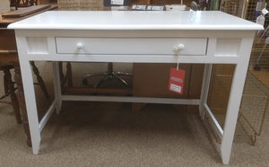 NEW Poplar Writing Desk - Bright White - 75203:BW - Made in USA