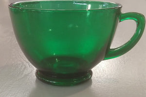 Vintage Emerald Glass Punch Cup