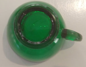 Vintage Emerald Glass Punch Cup