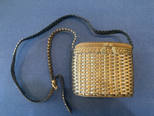Load image into Gallery viewer, CEM Metallic Leather Woven Braided Crossbody Purse

